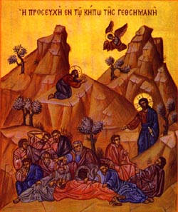 Icon of Jesus in the Garden of Gethsemane